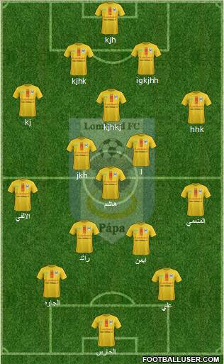 Lombard FC Pápa Formation 2011