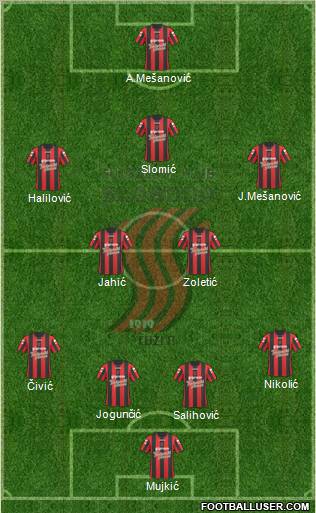 FK Sloboda Tuzla Formation 2011