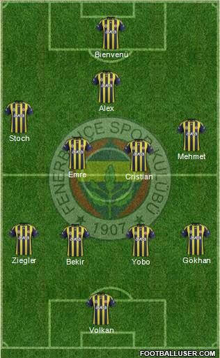 Fenerbahçe SK Formation 2011
