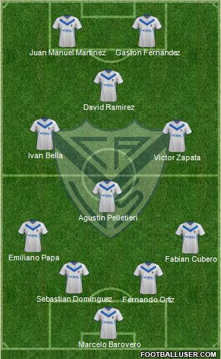 Vélez Sarsfield Formation 2011