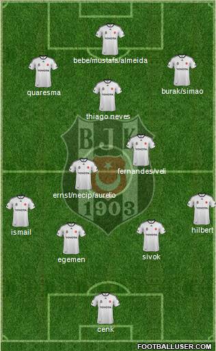 Besiktas JK Formation 2011