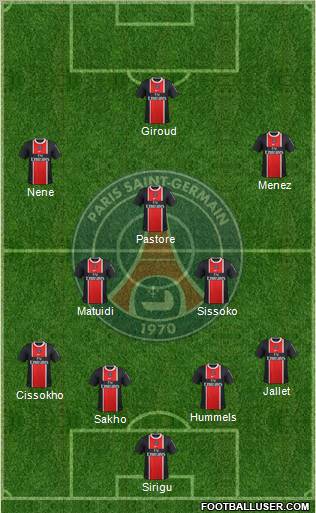 Paris Saint-Germain Formation 2011