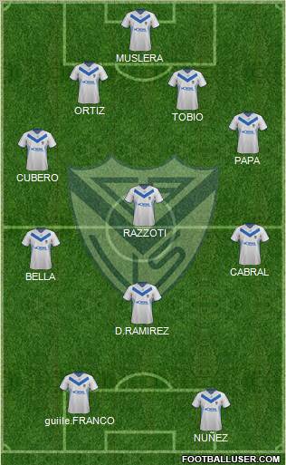 Vélez Sarsfield Formation 2011
