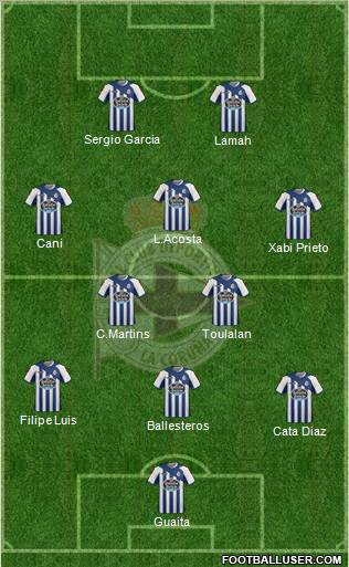 R.C. Deportivo de La Coruña S.A.D. Formation 2011