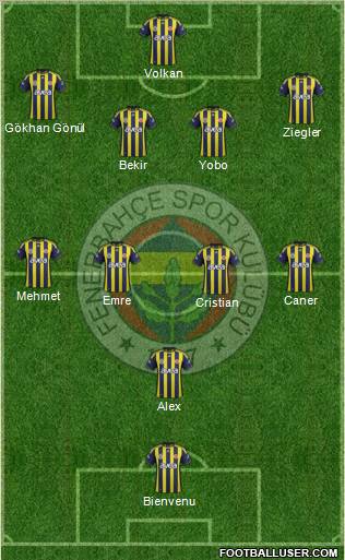 Fenerbahçe SK Formation 2011