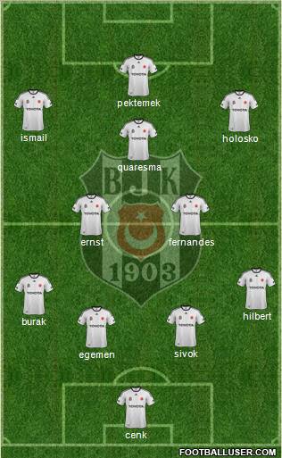 Besiktas JK Formation 2011