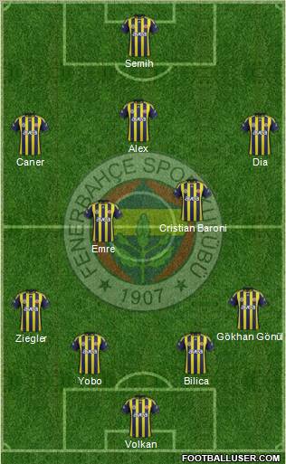 Fenerbahçe SK Formation 2011