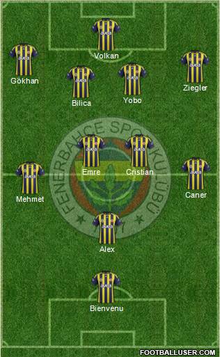 Fenerbahçe SK Formation 2011