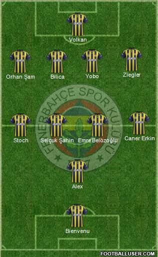 Fenerbahçe SK Formation 2011