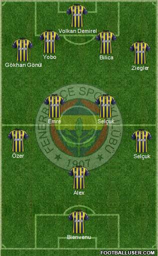 Fenerbahçe SK Formation 2011