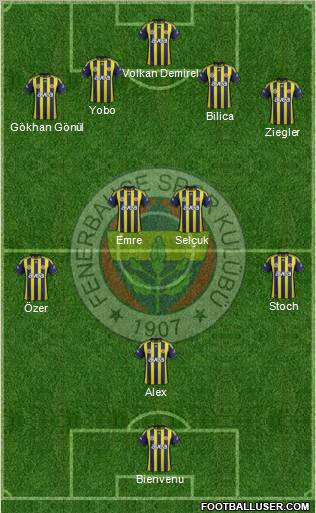 Fenerbahçe SK Formation 2011