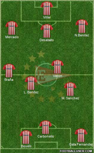 Estudiantes de La Plata Formation 2011