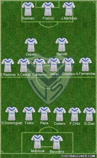 Vélez Sarsfield Formation 2011