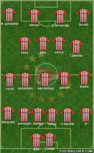Estudiantes de La Plata Formation 2011