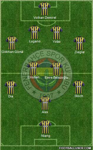 Fenerbahçe SK Formation 2011