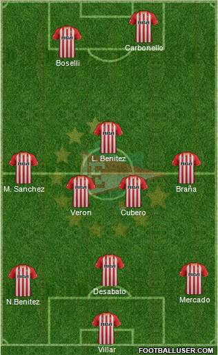 Estudiantes de La Plata Formation 2011