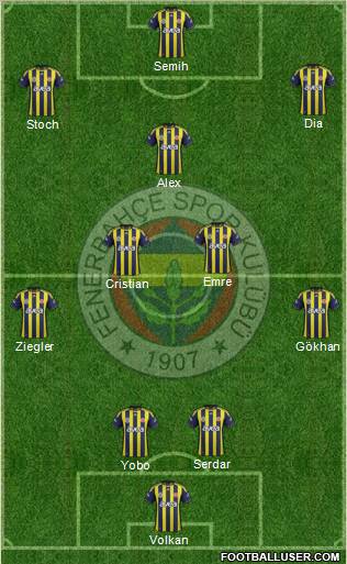 Fenerbahçe SK Formation 2011