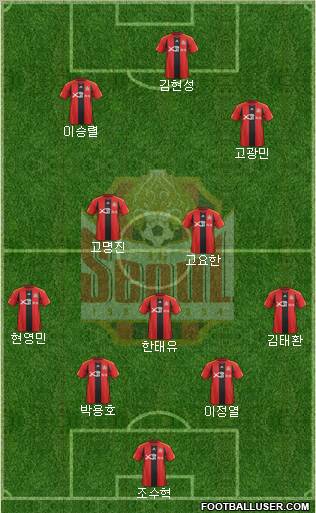 FC Seoul football formation