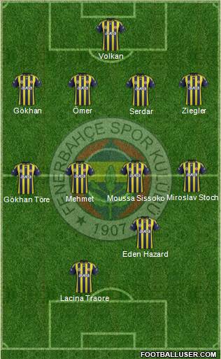 Fenerbahçe SK Formation 2011