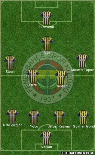 Fenerbahçe SK Formation 2011