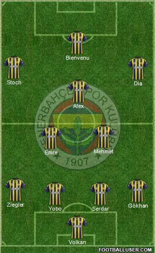 Fenerbahçe SK Formation 2011