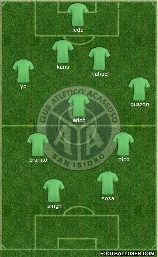 Acassuso football formation