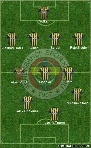 Fenerbahçe SK Formation 2011