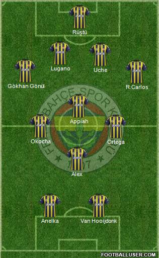 Fenerbahçe SK Formation 2011