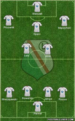 Legia Warszawa Formation 2011