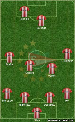 Estudiantes de La Plata Formation 2011