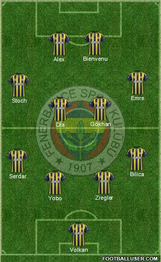 Fenerbahçe SK Formation 2011