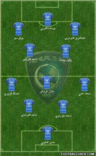 Al-Hilal (KSA) Formation 2011