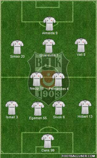Besiktas JK Formation 2011