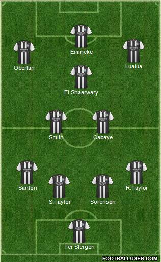Newcastle United Formation 2011