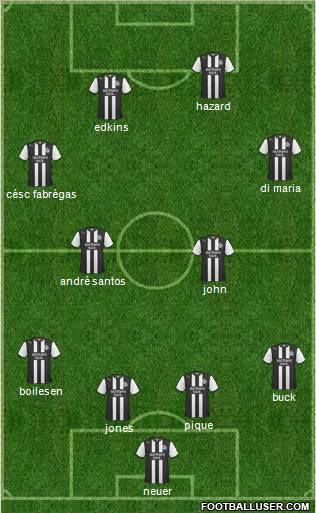 Newcastle United Formation 2011