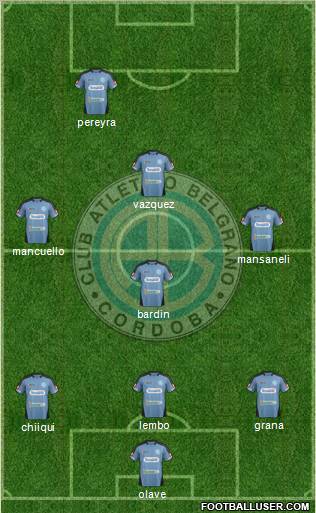 Belgrano de Córdoba Formation 2011