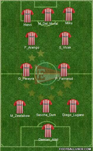 Estudiantes de La Plata Formation 2011