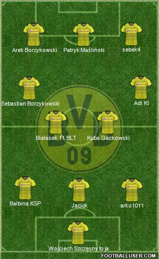 Borussia Dortmund Formation 2011