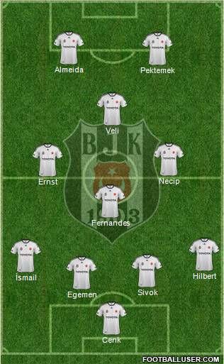 Besiktas JK Formation 2011