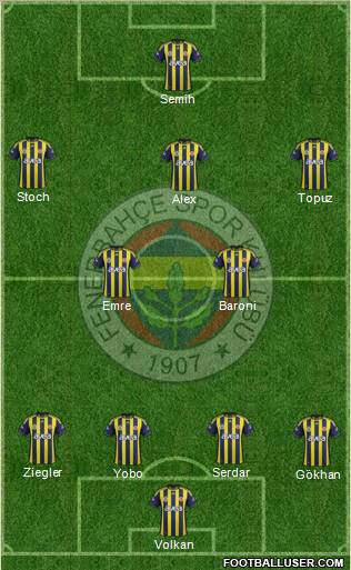 Fenerbahçe SK Formation 2011
