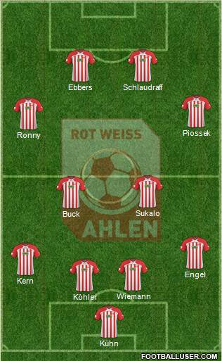 Rot Weiss Ahlen Formation 2011