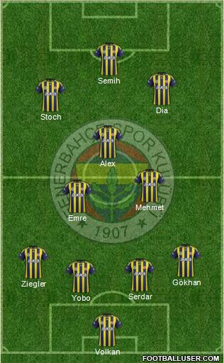 Fenerbahçe SK Formation 2011