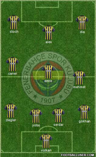 Fenerbahçe SK Formation 2011