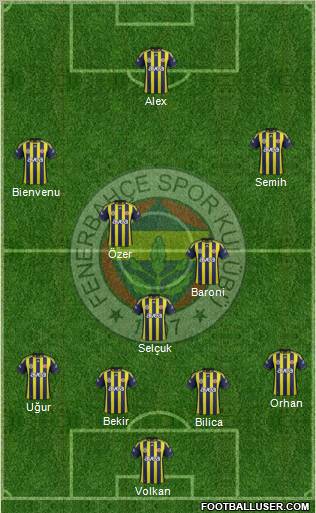 Fenerbahçe SK Formation 2011