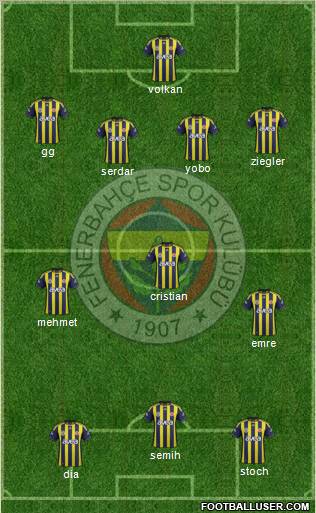 Fenerbahçe SK Formation 2011