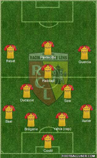 Racing Club de Lens Formation 2011