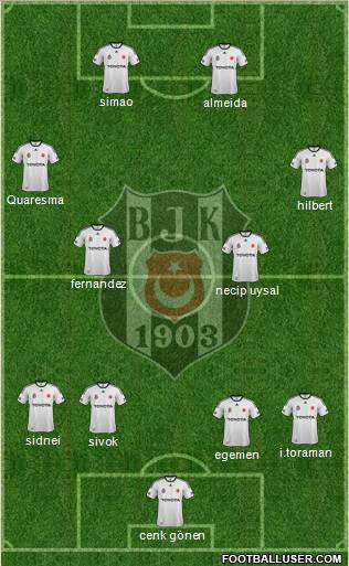 Besiktas JK Formation 2011