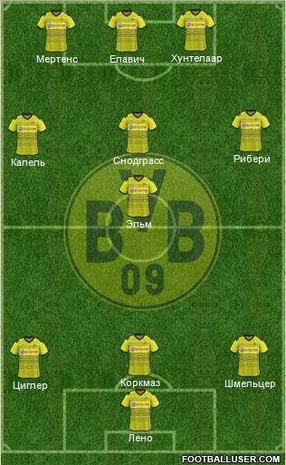 Borussia Dortmund Formation 2011