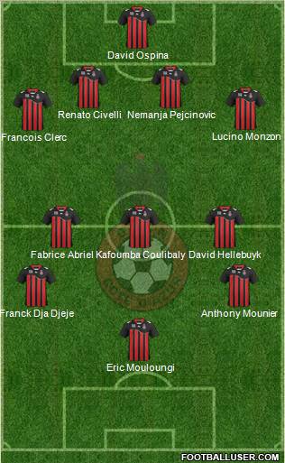 OGC Nice Côte d'Azur Formation 2011