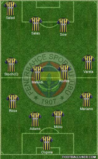 Fenerbahçe SK Formation 2011
